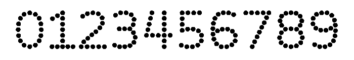 BVHBDot Regular Font OTHER CHARS