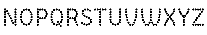 BVHBDot Regular Font UPPERCASE