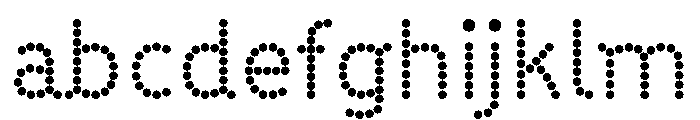 BVHBDot Regular FONT