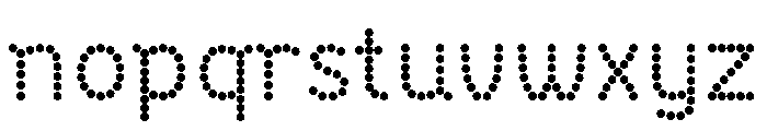 BVHBDot Regular Font LOWERCASE