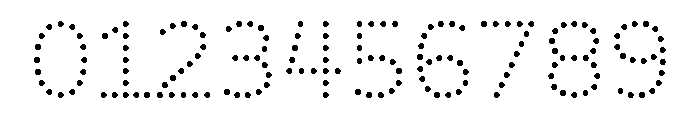 BVHBDot Thin Font OTHER CHARS