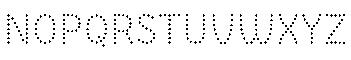 BVHBDot Thin Font UPPERCASE