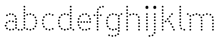 BVHBDot Thin FONT