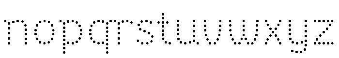 BVHBDot Thin Font LOWERCASE
