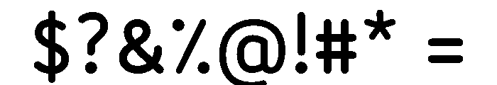 BVHBLine Bold Font OTHER CHARS
