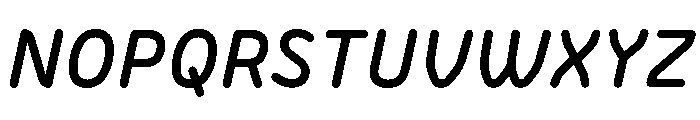 BVHBLine BoldItalic Font UPPERCASE