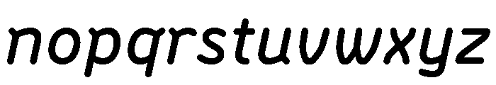 BVHBLine BoldItalic Font LOWERCASE