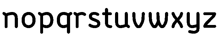 BVHBLine Bold Font LOWERCASE