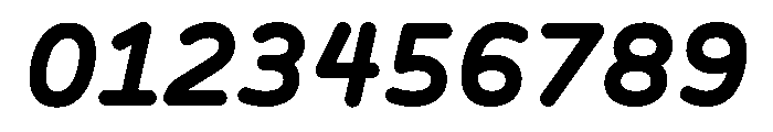 BVHBLine ExtraBoldItalic Font OTHER CHARS