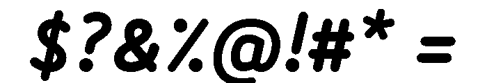 BVHBLine ExtraBoldItalic Font OTHER CHARS