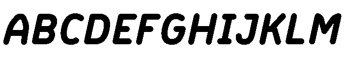 BVHBLine ExtraBoldItalic Font UPPERCASE