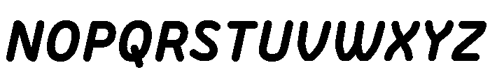 BVHBLine ExtraBoldItalic Font UPPERCASE