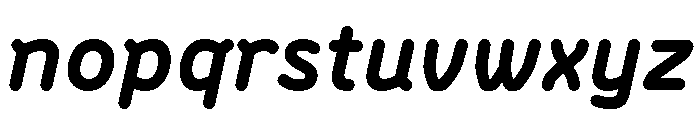 BVHBLine ExtraBoldItalic Font LOWERCASE