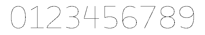 BVHBLine ExtraThin Font OTHER CHARS