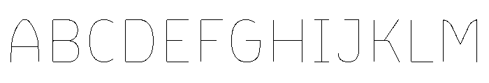 BVHBLine ExtraThin Font UPPERCASE