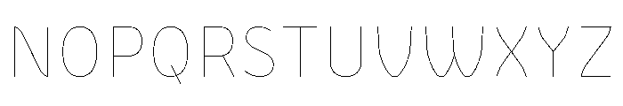 BVHBLine ExtraThin Font UPPERCASE