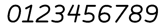 BVHBLine Italic Font OTHER CHARS