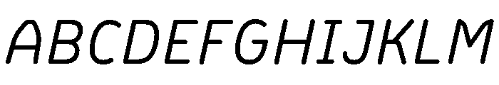 BVHBLine Italic Font UPPERCASE