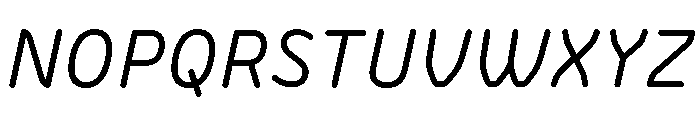 BVHBLine Italic Font UPPERCASE