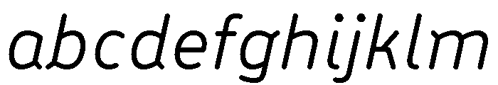 BVHBLine Italic FONT