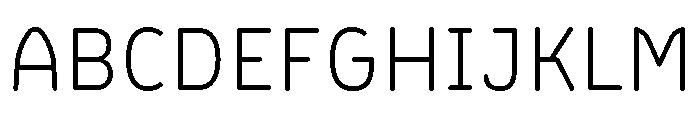 BVHBLine Light Font UPPERCASE