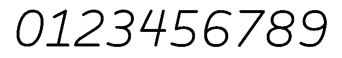 BVHBLine LightItalic Font OTHER CHARS