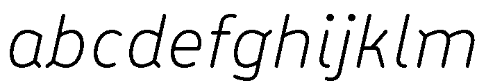 BVHBLine LightItalic FONT