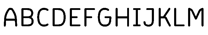 BVHBLine Regular Font UPPERCASE