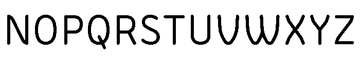 BVHBLine Regular Font UPPERCASE