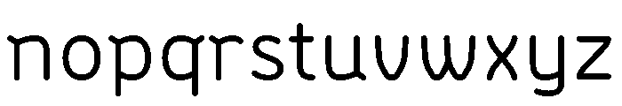 BVHBLine Regular Font LOWERCASE