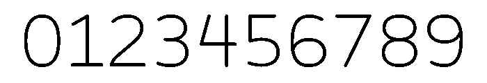 BVHBLine Thin Font OTHER CHARS