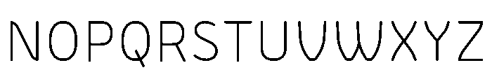 BVHBLine Thin Font UPPERCASE