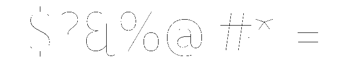 BVHBaldinger ExtraHairline Font OTHER CHARS