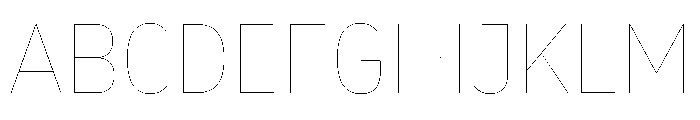 BVHBaldinger ExtraHairline Font UPPERCASE