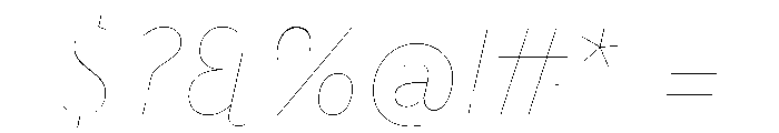 BVHBaldinger ExtraHairlineItalic Font OTHER CHARS