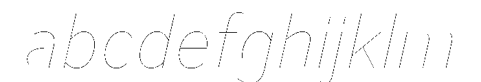 BVHBaldinger ExtraHairlineItalic FONT