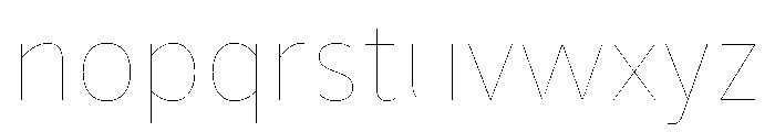 BVHBaldinger ExtraHairline Font LOWERCASE