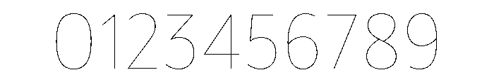 BVHBaldinger Hairline Font OTHER CHARS