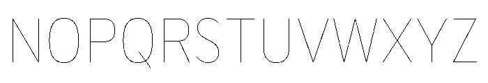 BVHBaldinger Hairline Font UPPERCASE