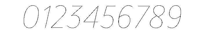 BVHBaldinger HairlineItalic Font OTHER CHARS