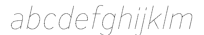 BVHBaldinger HairlineItalic FONT