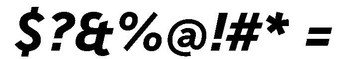 BVHBaldinger HeavyItalic Font OTHER CHARS