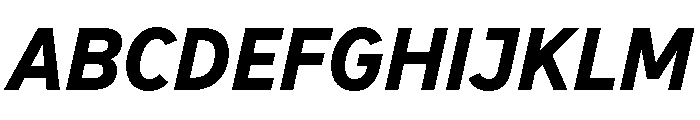 BVHBaldinger HeavyItalic Font UPPERCASE