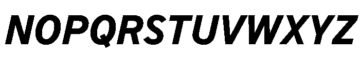 BVHBaldinger HeavyItalic Font UPPERCASE