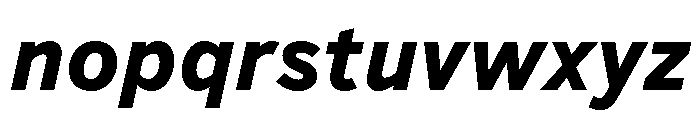 BVHBaldinger HeavyItalic Font LOWERCASE