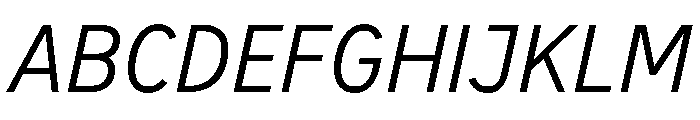 BVHBaldinger Italic Font UPPERCASE
