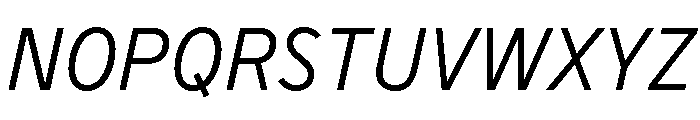 BVHBaldinger Italic Font UPPERCASE
