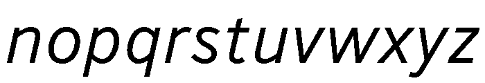 BVHBaldinger Italic Font LOWERCASE