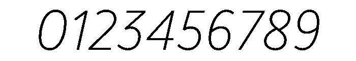 BVHBaldinger LightItalic Font OTHER CHARS