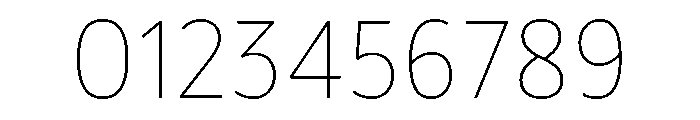 BVHBaldinger Thin Font OTHER CHARS